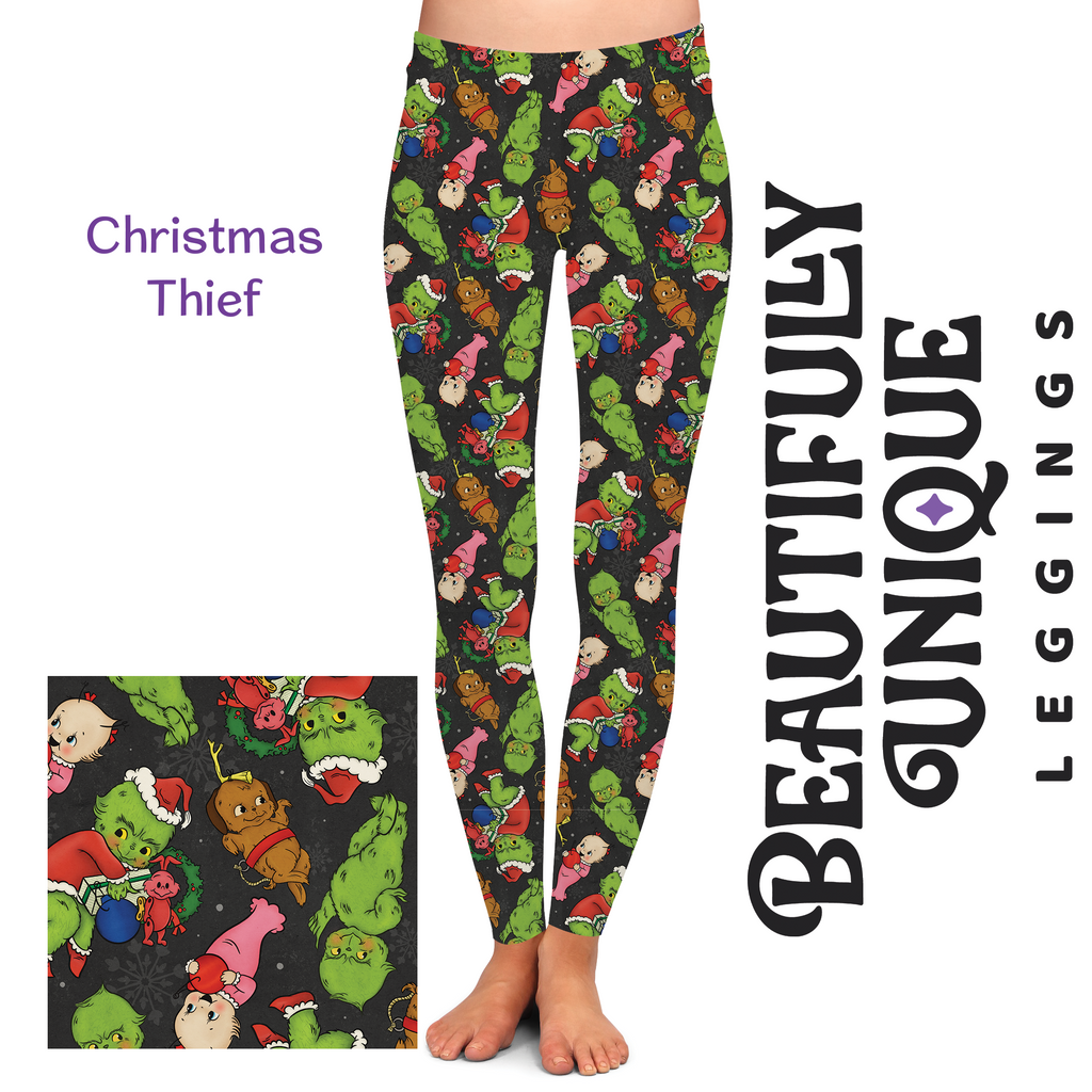 Vintage-Style Christmas Thief (Semi-Exclusive) - High-quality Handcraf –  Beautifully Unique Leggings