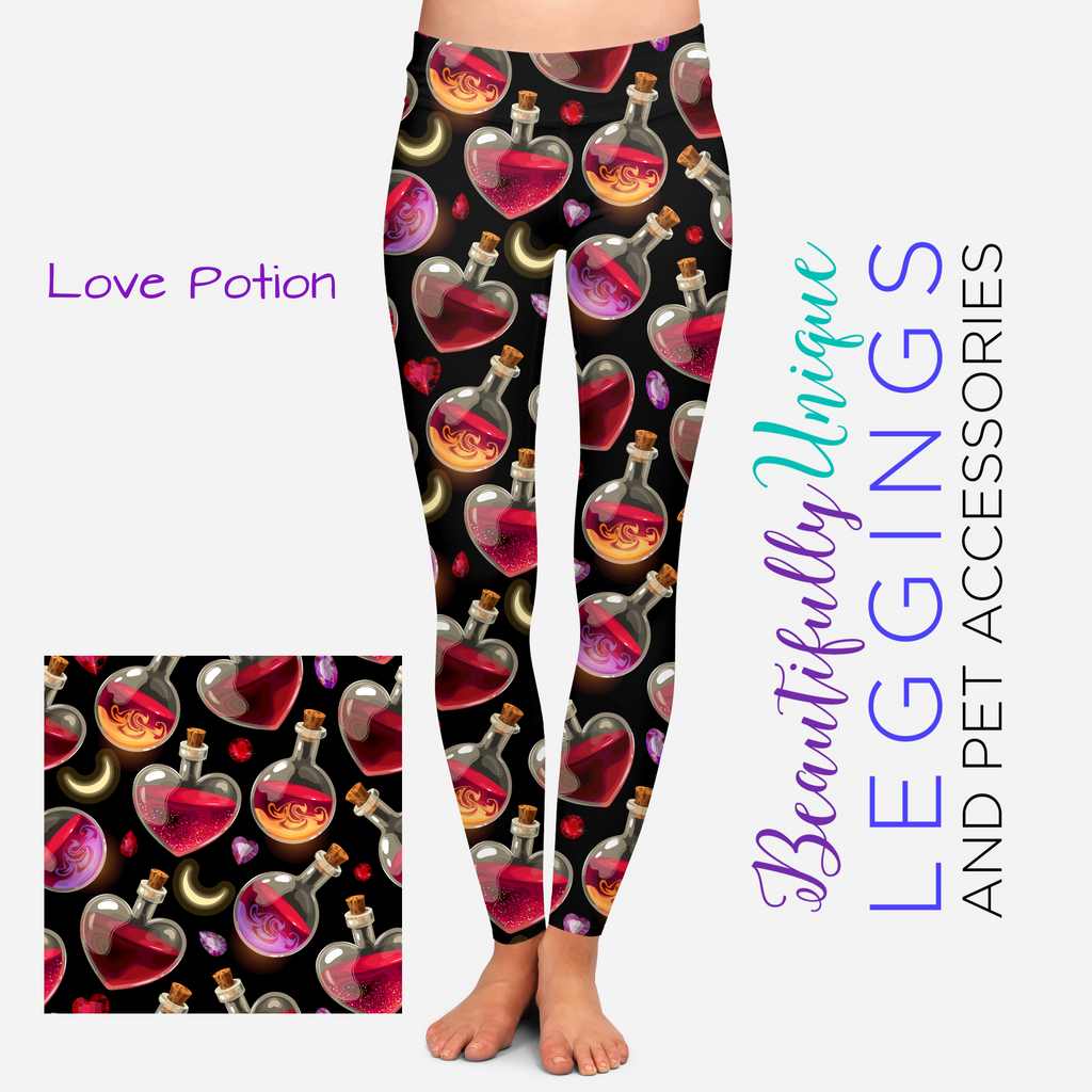 Love Print Ermine SLTot Leggings from Soaked in Luxury – Buy Love