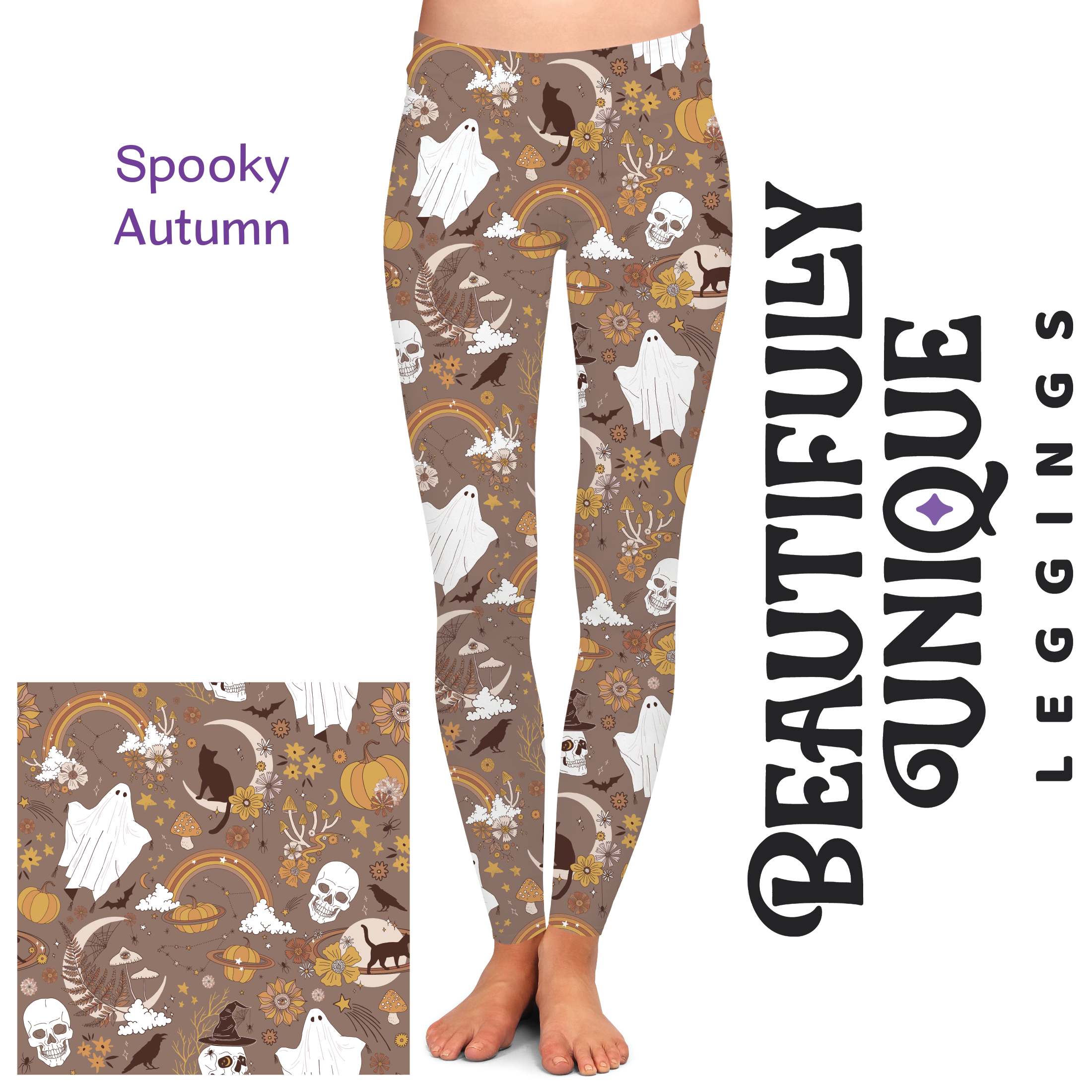 Spooky Autumn (Semi-Exclusive) - High-quality Handcrafted Vibrant Leggings