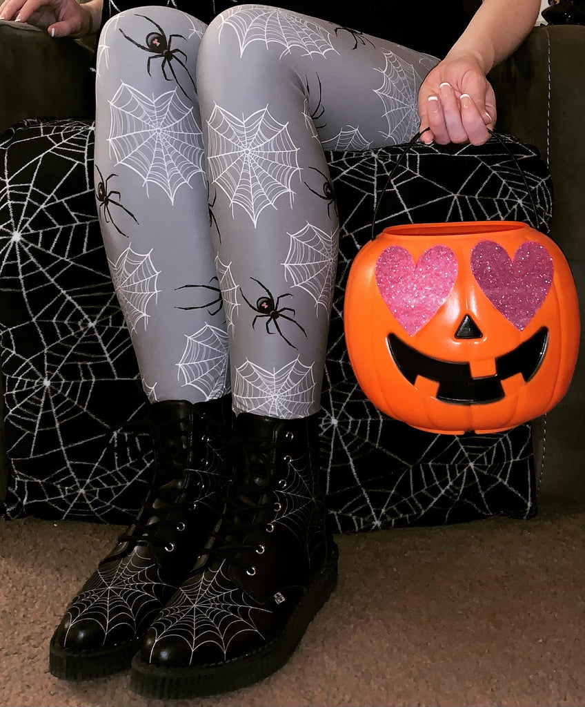 VEKDONE 2023 Clearance Leggings for Women Halloween Spider Web
